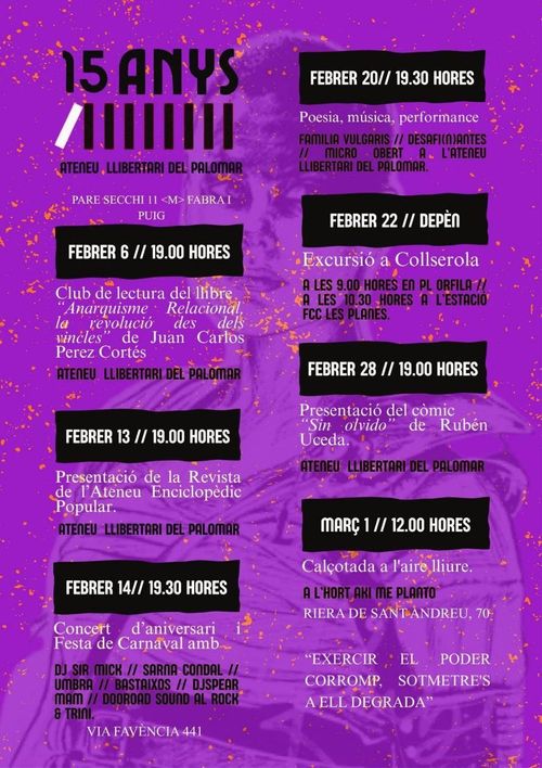 Concert d'aniversari i festa de carnaval