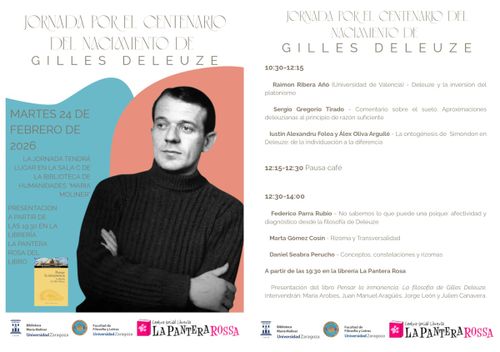 Presentación de 'Pensar la inmanencia. La filosofía de Gilles Deleuze' 