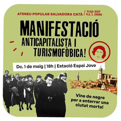 Manifestació anticapitalista i turismofòbica