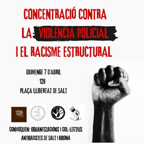 Concentració contra la violencia policial i el racisme estructural