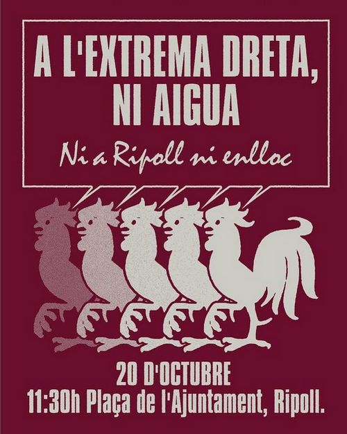 Manifestació "A l´extrema dreta ni aigua. Ni a Ripoll ni enlloc"