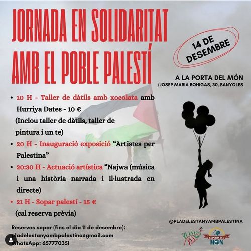 Jornada en solidaritat amb el poble palestí🇵🇸