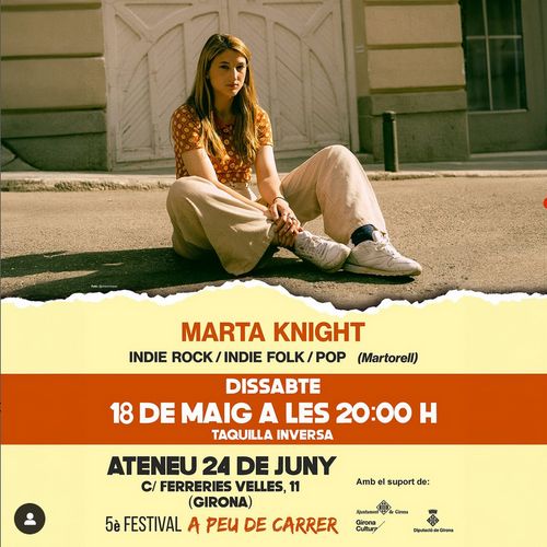 Concert de Marta Knight, Festival A Peu de Carrer 