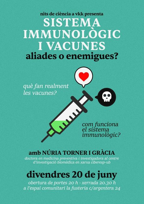 Nit de Ciència a VKK: "Sistema immunològic i vacunes: Aliades o enemigues?"