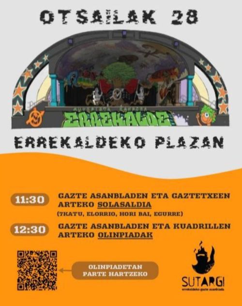 GAZTE ASANBLADEN ETA GAZTETXEEN ARTEKO SOLASALDIA + GAZTE OLINPIADAK